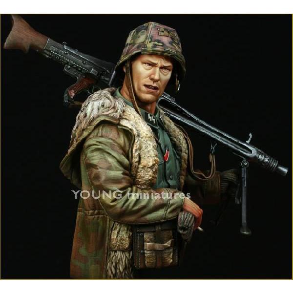 ドイツ軍 武装親衛隊 MG42機関銃手 アルデンヌ 1944年 Waffen SS MG-42