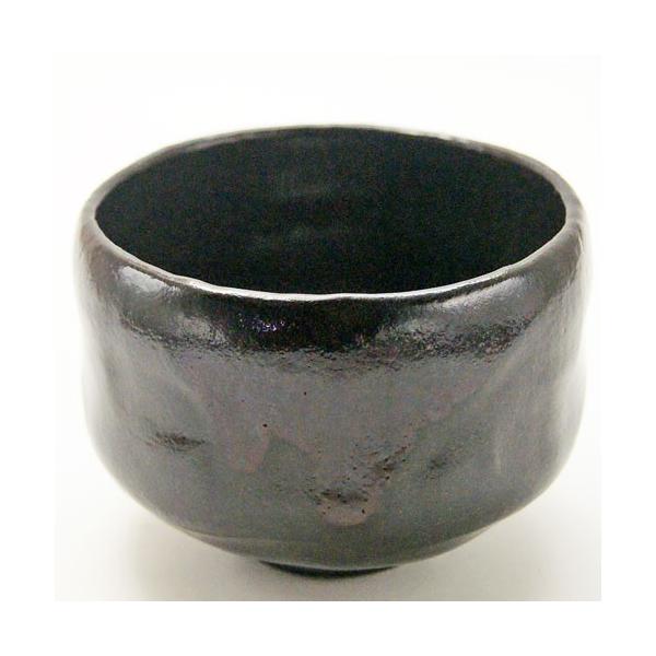 茶道具の販売｜晴山 : 松楽窯（佐々木松楽） 抹茶碗 黒楽茶碗 「
