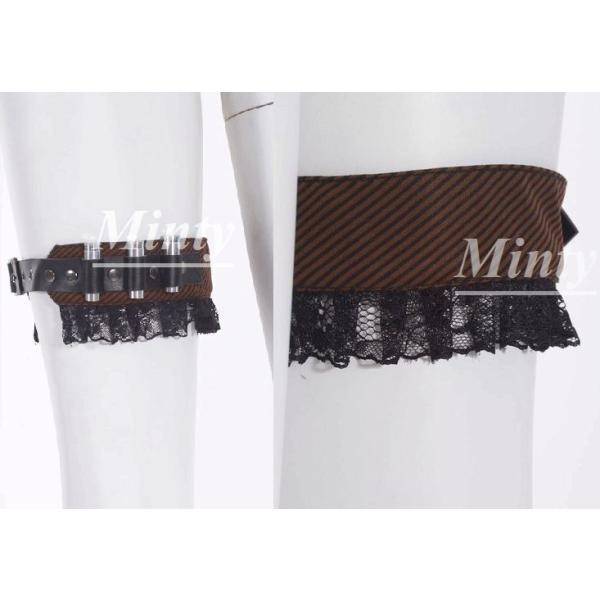 ミンティーmintyクラシカル＆スチームパンク ブラウンストライプ