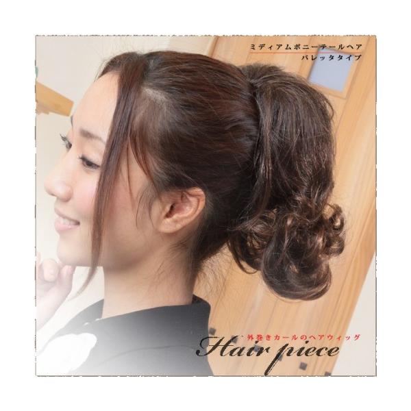 ウィッグ ポイントウィッグ ヘアピース つけ毛 バレッタ 和装 着物