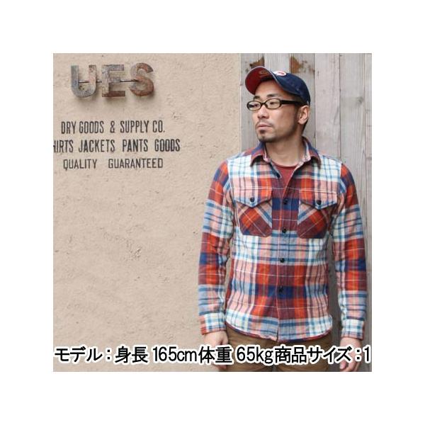 UES ウエス エクストラヘビーネルシャツ チェック アメカジ