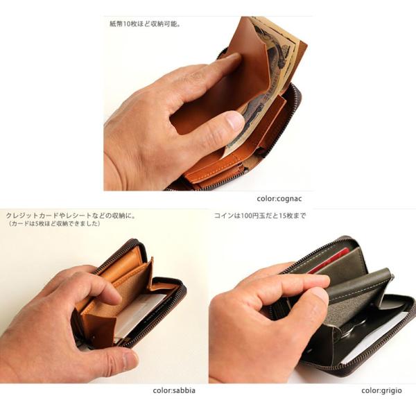 エムピウ　ゾンゾ　コニャック レザー ミニ財布 m+（革製品） エムピウ ゾンゾ 財布 zonzo コンパクト財布 ミニ