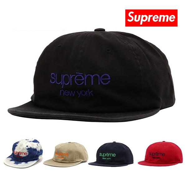 シュプリーム キャップ Supreme 帽子 SUPREME NEW YORK CAP ブラック
