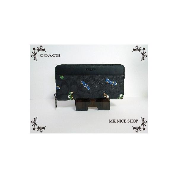 ◇【新品】コーチ COACH 長財布 32616ブラック 車柄 PVC x レザー 長