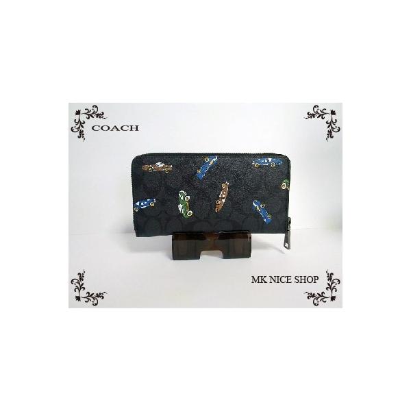 ◇【新品】コーチ COACH 長財布 32616ブラック 車柄 PVC x レザー 長