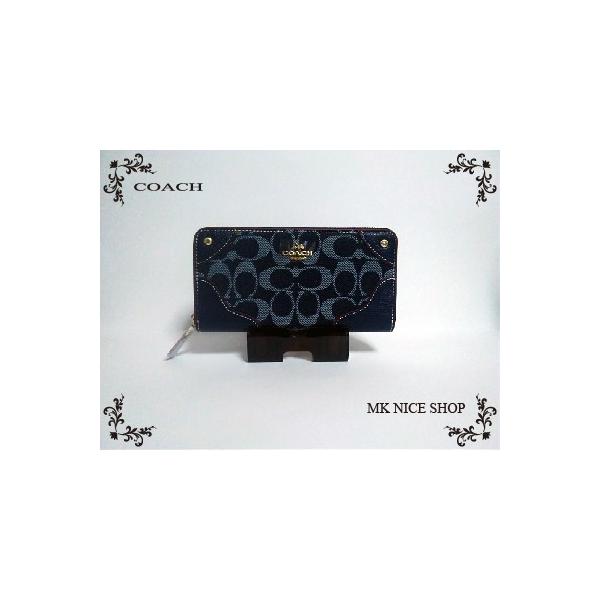 COACH 長財布 デニム　F53769 楽天市場】コーチ 長財布 COACH ラウンドファスナー