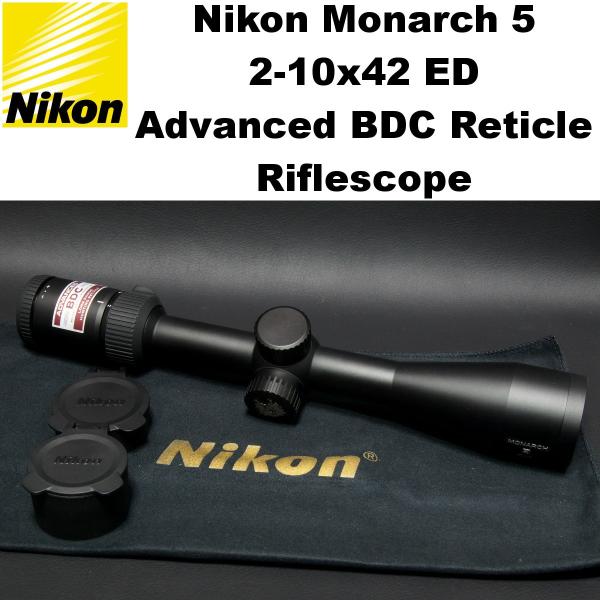 Nikon Monarch 5 2-10x42 ED Advanced BDC レティクル ライフル