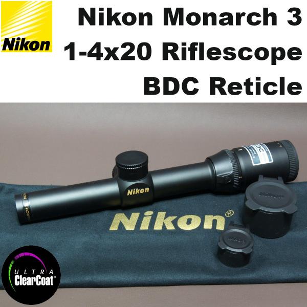 Nikon Monarch 3 1-4x20 BDC レティクル ライフルスコープ 576