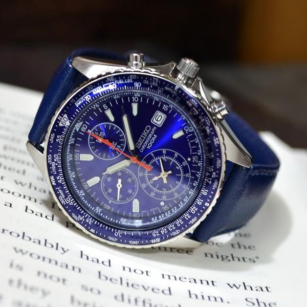 セイコー 逆輸入 海外モデル クロノグラフ SEIKO メンズ 腕時計 ブルー