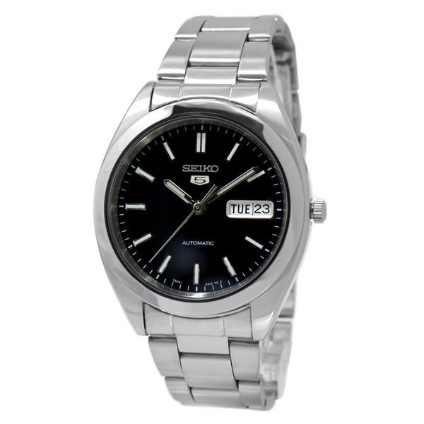 セイコー5 海外モデル逆輸入SEIKO5 腕時計メンズブラック文字盤