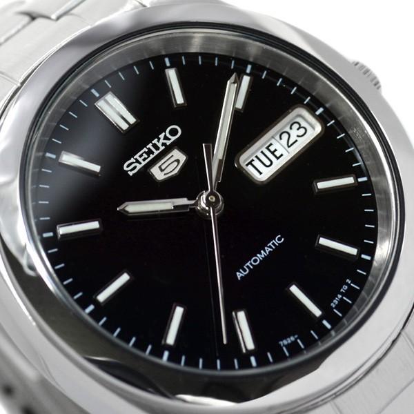 セイコー5 海外モデル逆輸入SEIKO5 腕時計メンズブラック文字盤
