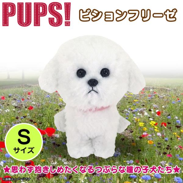 ぬいぐるみ 犬 パプス ビションフリーゼ ホワイト 白 P-4262 PUPS! S