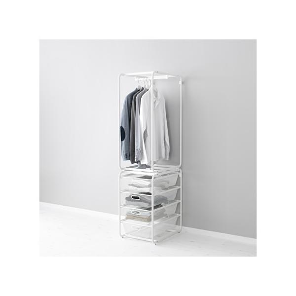 IKEAのALGOT (アルゴート) 天板有り バスケット6個 IKEA ALGOT イケア アルゴート 6段 天板付き 衣類収納 収納