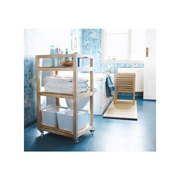 IKEA・イケア ワゴン バスルーム収納 MOLGER ワゴン, バーチ(802.414 
