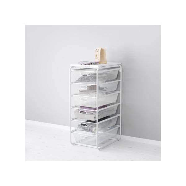 ALGOT / アルゴート IKEA/イケア/通販 フレーム/メッシュバスケット6個/トップシェルフ, ホワイト (892.762.98)  /【Buyee】