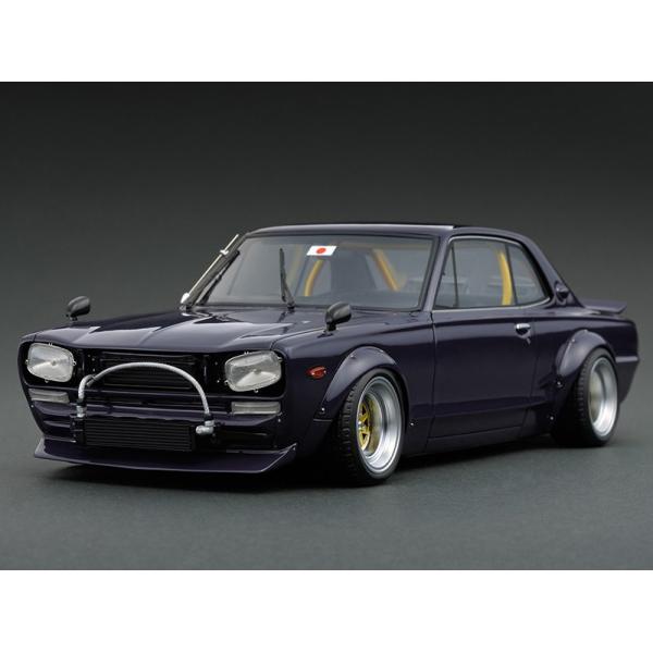 1/18 イグニッションモデル ミニカー ハコスカ ツードア 紫 LB-WORKS Hakosuka 2Door Purple /【Buyee】