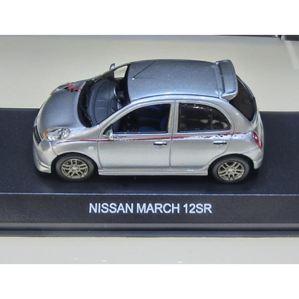 1/43 京商 ミニカー日産 マーチ 12SR ニスモストライプ シルバーNISSAN 