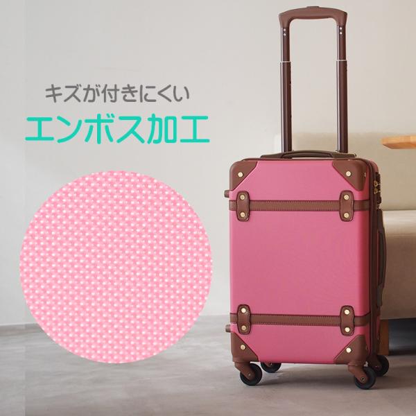 5%OFFクーポン】 スーツケース キャリーケース M Mサイズ 33L レトロ