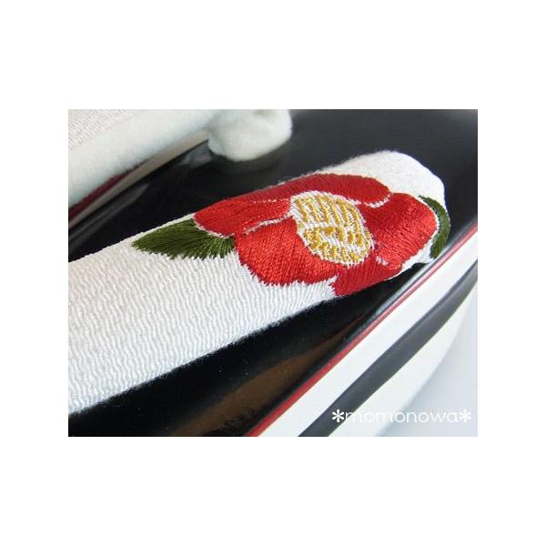 最高級椿可愛い刺繍豪華❤️厚底ヒール草履セットサイト最安値