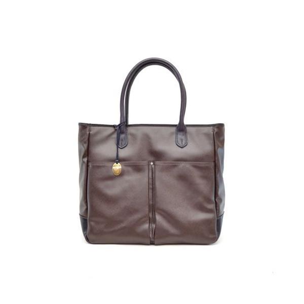 ENZO ROSSI(エンツォ ロッシ） トートバッグ【CP001 BROWN/NAVY 