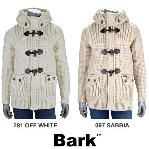 ★BARK★ニットコート 美品 Bark バーク 肉厚 ニット ダッフルコート フード付き