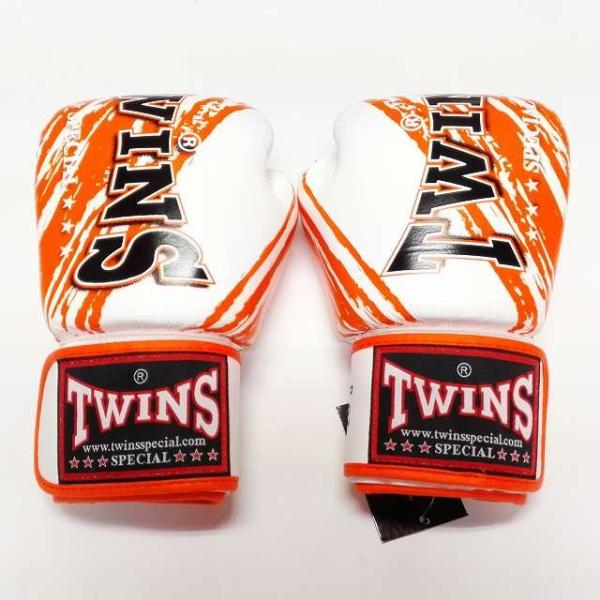新品 正規 TWINS 本格ボクシンググローブ TWINS白オレンジ/ボクシング 