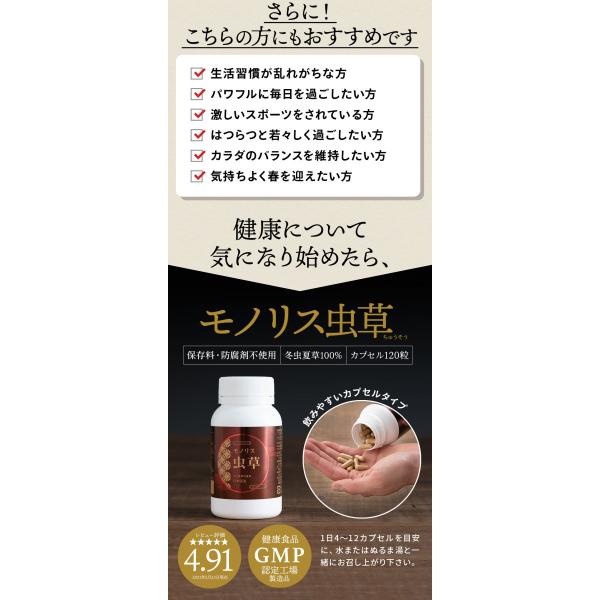 冬虫夏草サプリサプリメント健康食品日本産シニア免活サポート活力の