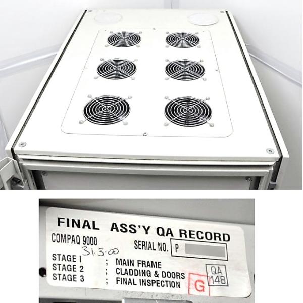 COMPAQ サーバーラック COMPAQ9000 ラック内ファン付 鍵なし【中古