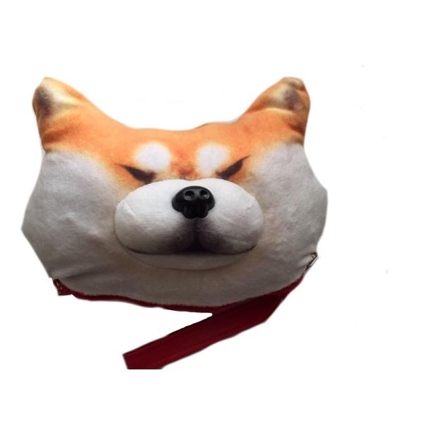 Monshop】柴犬 むにゅむにゅ ふかふか シバ犬 ポーチ 「 ゴん太