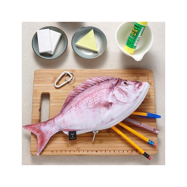 超リアルそのもの！ 魚 ペンケース シンプル  ペンポーチ おしゃれ ディズニー おもしろ 化粧ポーチ アクセサリーポーチ 小物入れ  （マダイ・イシダイ）