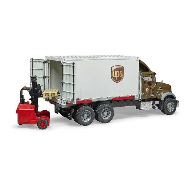 ブルーダー bruder MACK UPS&フォークリフト BR02828 車 ミニカー 人形
