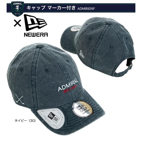 アドミラルゴルフ × ニューエラ コラボレーション Admiral Golf NEW ERA キャップ マーカー付き ADMB926F  2019年限定モデル /【Buyee】