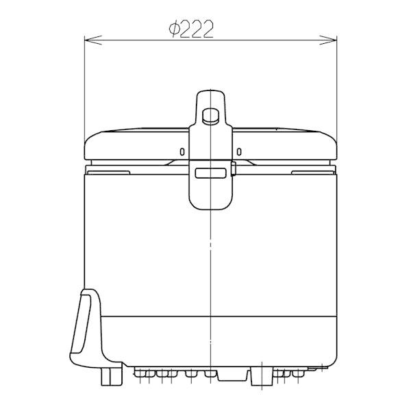 ガス炊飯器 5合炊き タイマー付き 保温付き リンナイ RR-050VQT(DB) こ