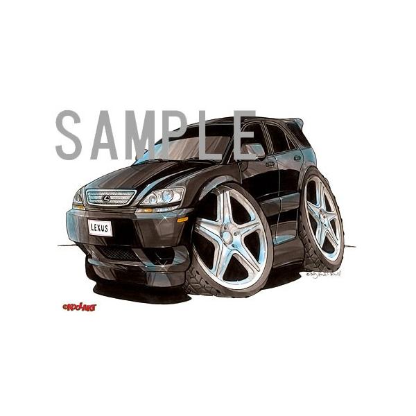 イラスト ハリアー（レクサスRX・初代・黒） /【Buyee】