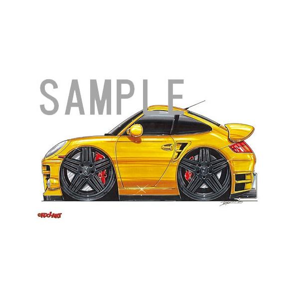 イラスト ポルシェ911ターボ（997・黄） /【Buyee】 Buyee - Japanese