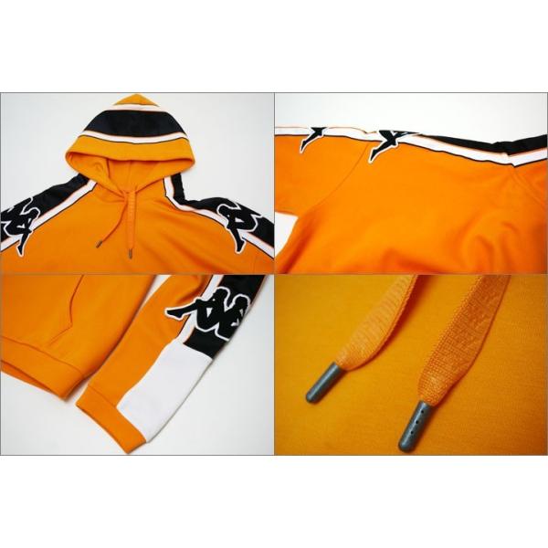 KAPPA カッパ パーカー BIG BANDA SWEAT HOODIE オレンジ ORANGE