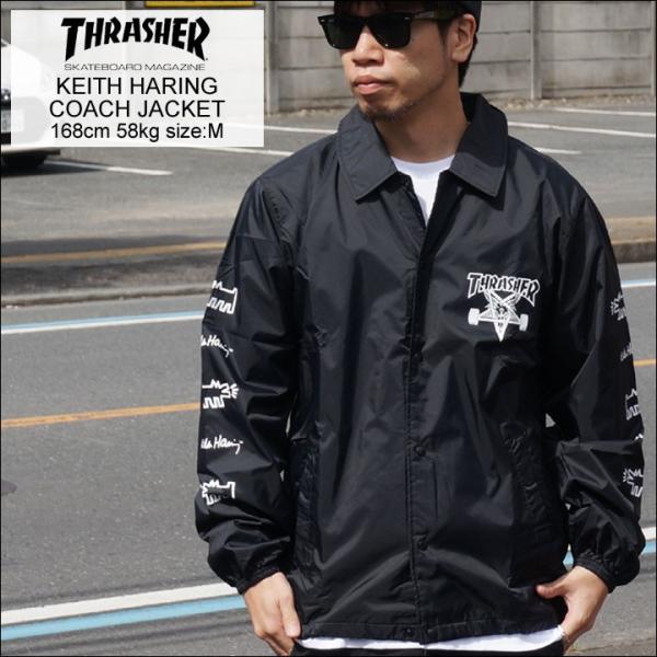 THRASHER スラッシャーコーチジャケットKEITH HARING COACH JACKET