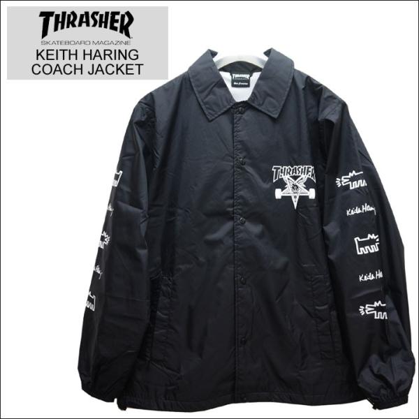 ジャケット/アウター新品未使用 Thrasher x Keith Haring コーチジャケット