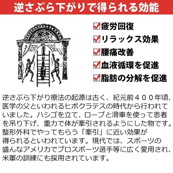 逆さぶら下がり健康器 筋トレ MRG 逆さま インバージョンテーブル シートベルト 健康器具 ストレッチ 逆立ち 健康 グッズ ぶら下がり ぶらさがり  /【Buyee】