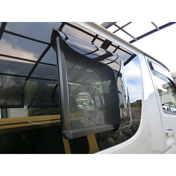ハイエース200系 網戸 対応 小窓 バイザー 4型以降 1P
