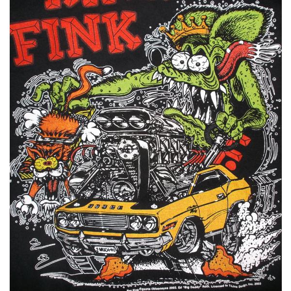 ラット フィンク Tシャツ Rat Fink King Fink 黒 正規品