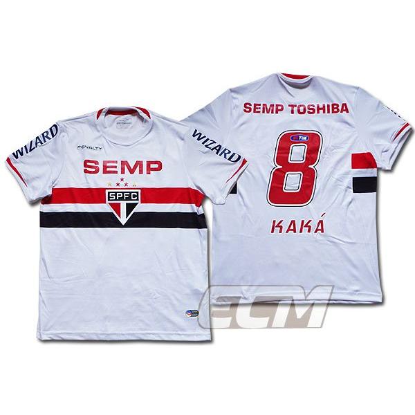 国内未発売】サンパウロFC ホーム 半袖 8番カカ【Penalty/ブラジル