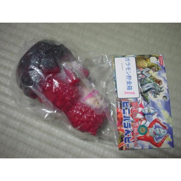 珍品♡未開封♡ビニパラベビー ピンク ソフビ ガラモン貯金箱 Marmit