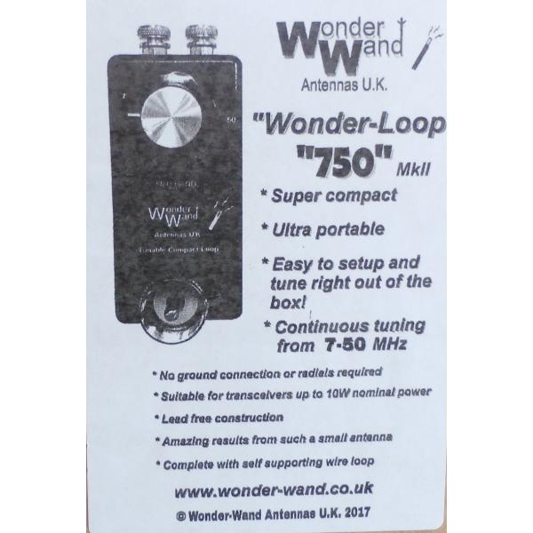 Wonder-loop 750 無線機のアンテナ端子に直接接続 7〜50MHz /【Buyee】