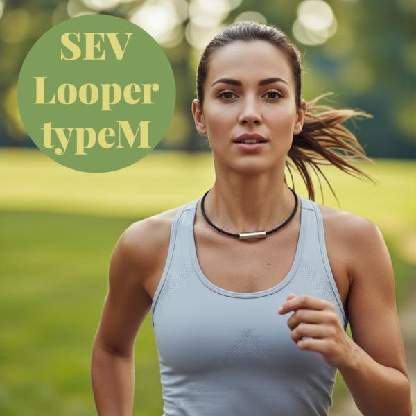 SEV Looper type3Ti 54cm ネックレス ブラック/グリーン SEV Looper type3Ti 54cm ネックレス ブラック/グリーン