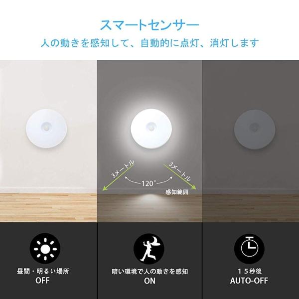 人感センサーライト LED 屋内 室内 USB充電 リチウム電池 足元ライト ナイトライト 階段 玄関 廊下 トイレ クローゼット 物置 工事不要 充電式  マグネット /【Buyee】 Buyee Japanese Proxy Service Buy from Japan!