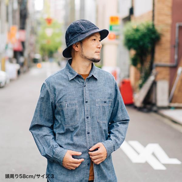 新同品 WEIRDO W-DENIM HAT ウィアード デニムハット L - 帽子