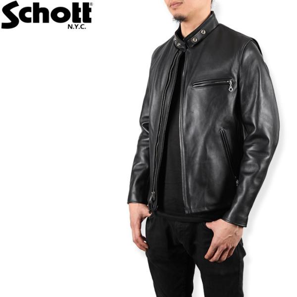 再入荷]ショット 革ジャン レザージャケット Schott 641 シングル