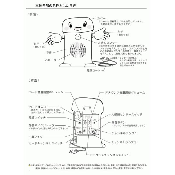 群馬電機呼び込み君（POPなしLEDなし） MC-F06 IC録再器人感センサー/【Buyee】