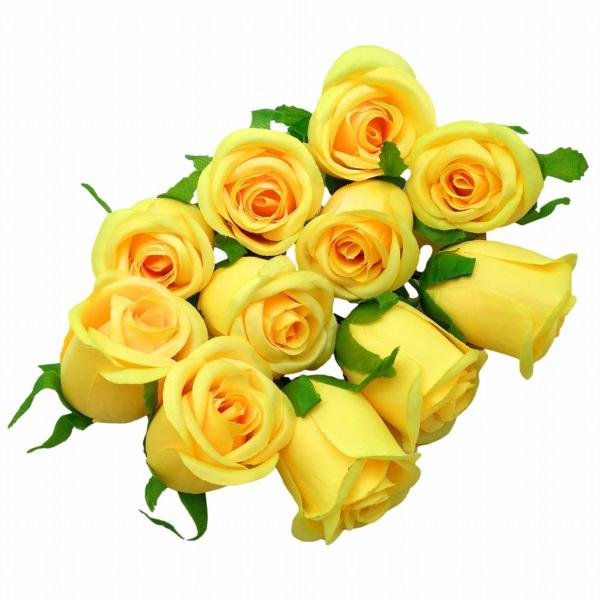 造花 バラ 花 がく 6センチ 30個 (イエロー系) /【Buyee】